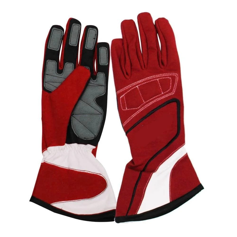 Hot Sailing New  Custom Auto Car Racing Gloves Abrasion Resistance Karting Kart Gloves For Men Women