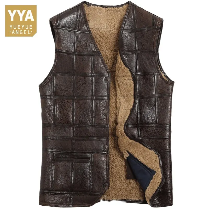 Лидер продаж мужской кожаный жилет высшего качества