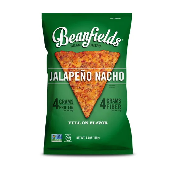 Чехол Beanfields Jalapeno Nacho для веганских чипсов 5,5 унций