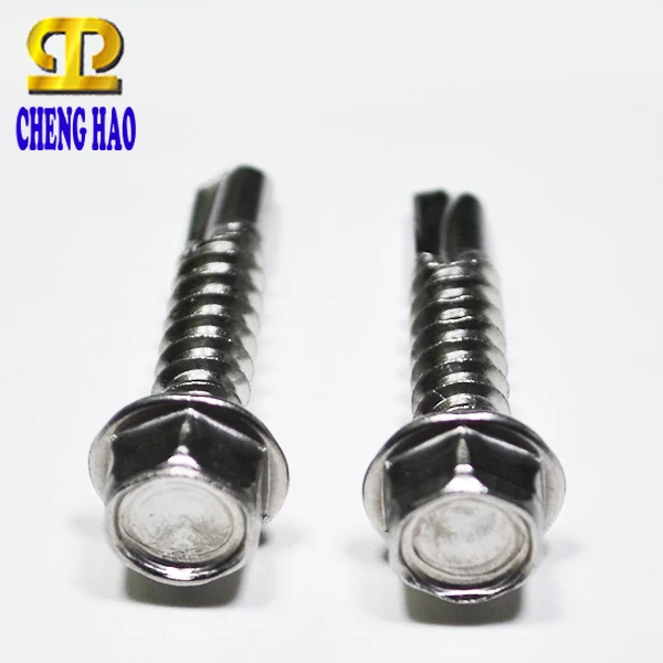 Нержавеющая сталь 304 316 класс 16,4 Шестигранная шайба плоская головка TEK саморез