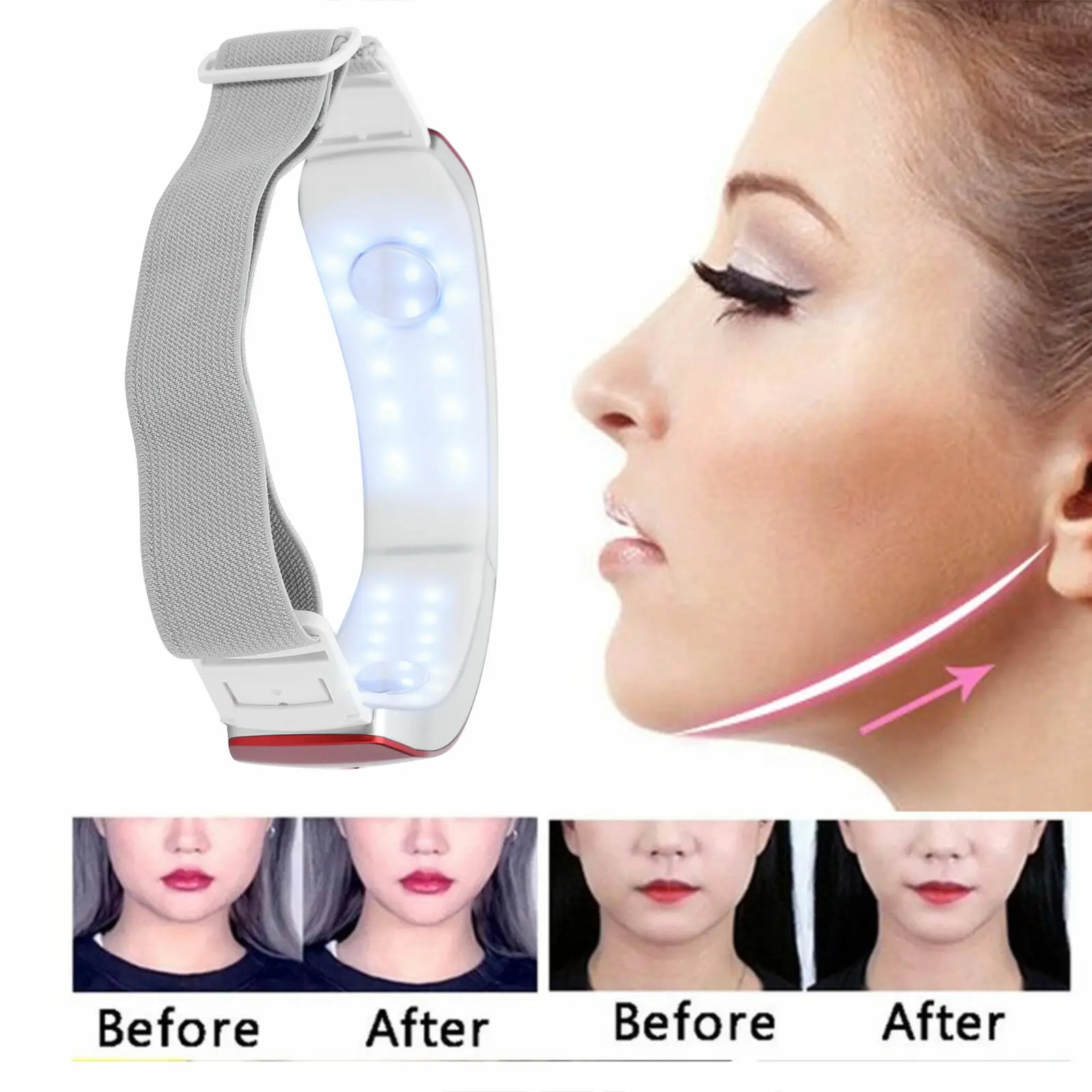  EMS микротоковая V уход за кожей лица Уход лифтинг кожи затянуть жидкость для снятия двойного подбородка устройство похудения