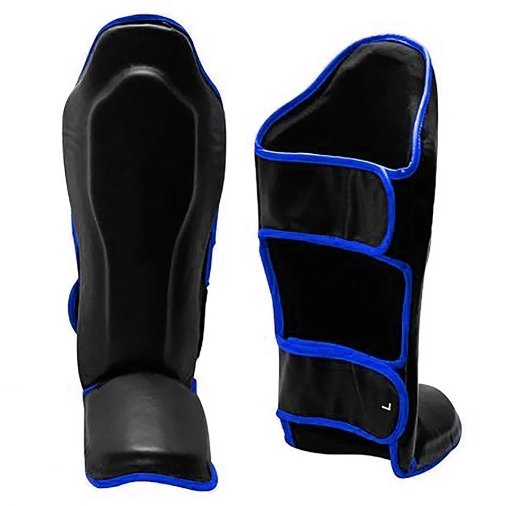 High Quality Leather Pro Gel Shin Instep Pads MMA Leg Foot Guards Muay Thai Kick Boxing Top Quality Shin Guards