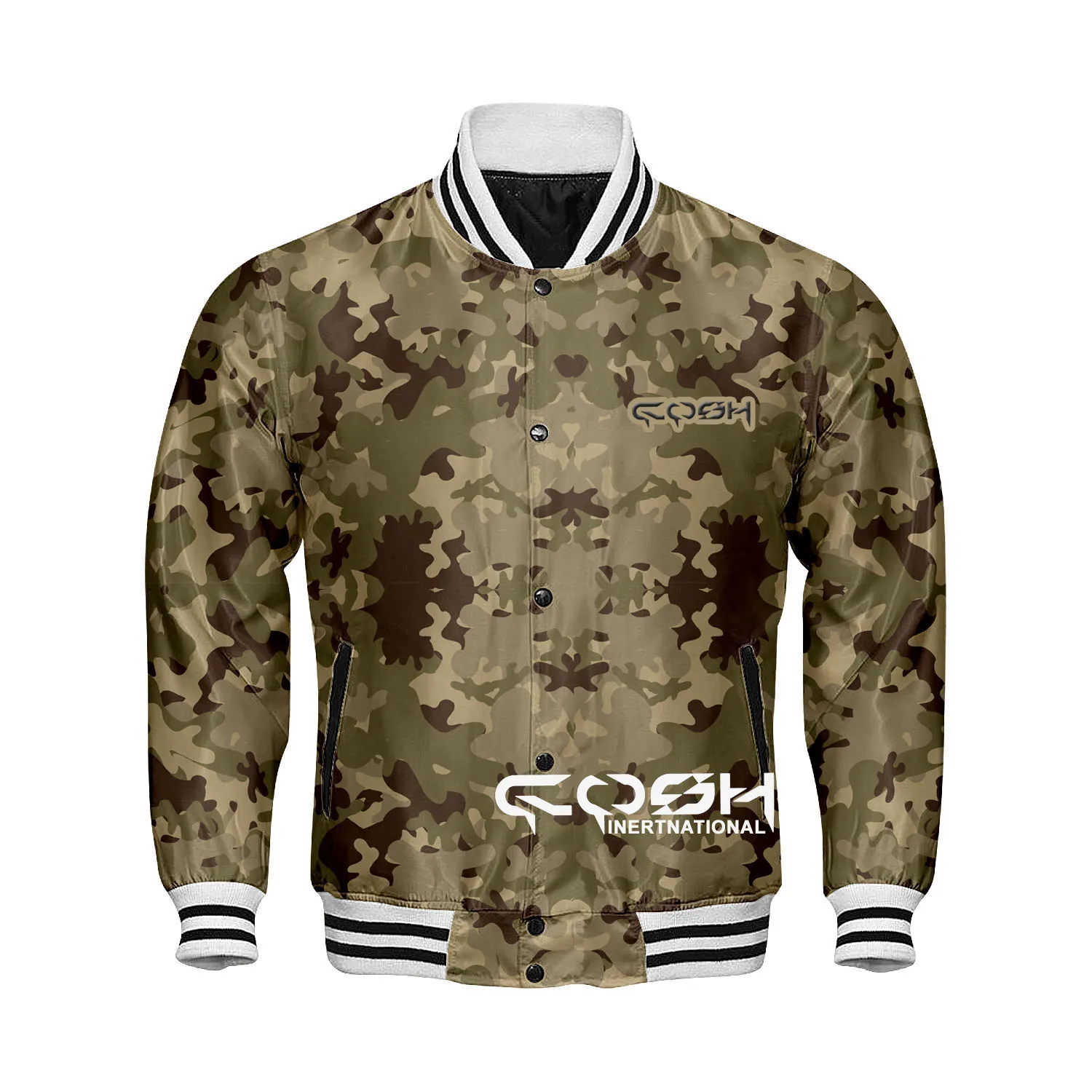 Highquality Sublimation Printed Baseball Jacket Sports And team Wear Windproof Letterman Pullover Jacket Vendor From Pakistan