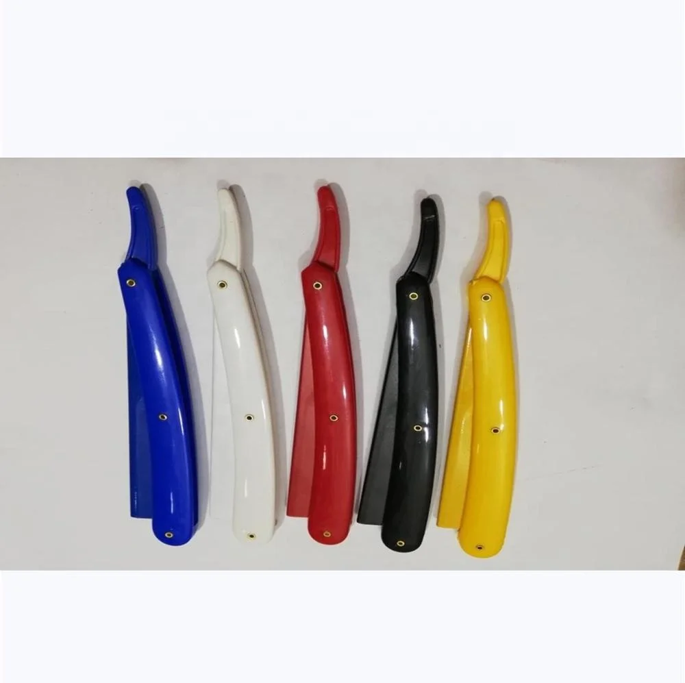 Colorful Plastic Straight Razor Holder for Shaving Bestseller 2021 Barber Hair Cut Tools Custom Logo Accept