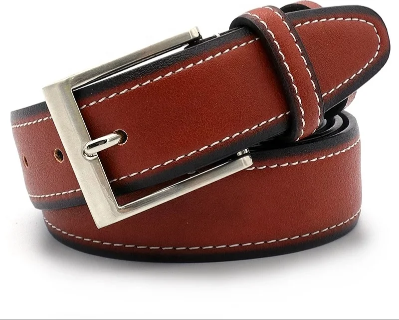 100% Pure genuine Leather Distressed Leather Belt For Men From pakistan
