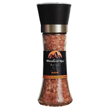 Himalayan Dark Pink Salt 2~5mm Coarse, Salt Glass Grinder 200gm