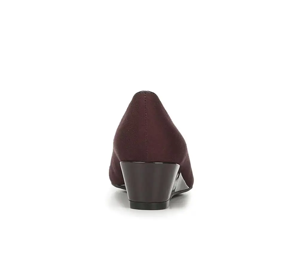 women fancy handmade suede design round toe ladies mid heels wedges sandals shoes (LAJWG0038)