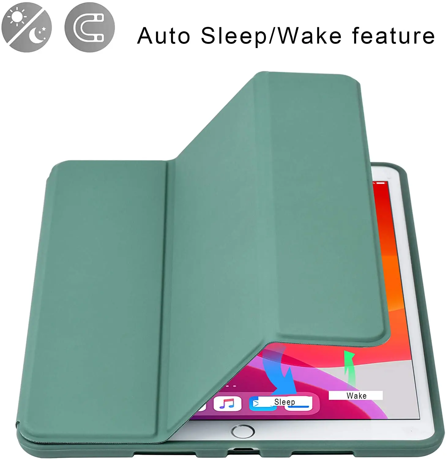 2021 Tablet cover For iPad 7th 8th 9th 10.2 Case with pencil slot Shockproof Soft Silicon Back Cover For pro 11 pro 12.9 case