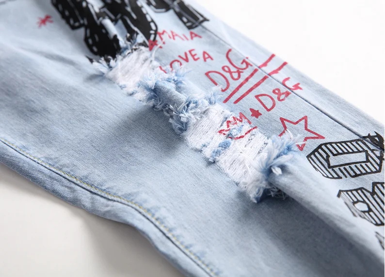 Pakistan Factory hot sales wholesale ripped jeans men low MOQ