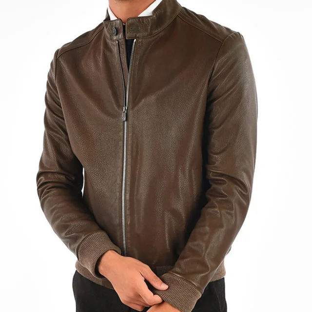 Fashion Men Lamb Leather Jacket/men leather jackets/Pakistan leather jackets