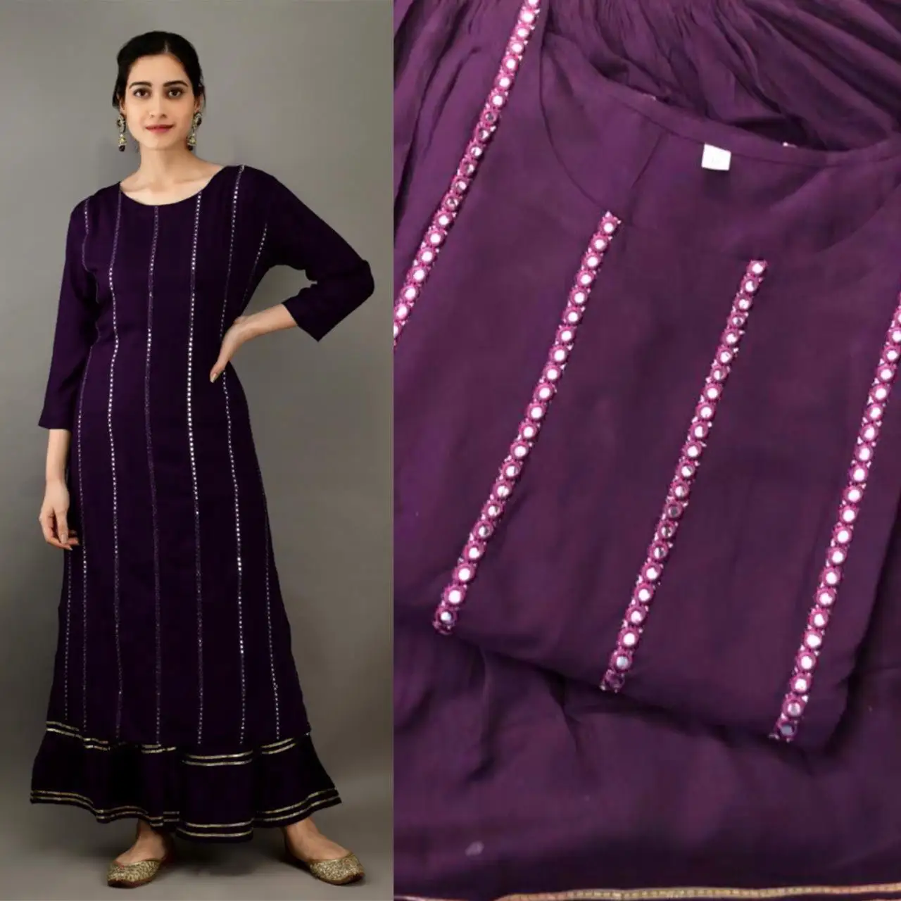 Обычная одежда новейший дизайн искусственный шелк прямой крой Kurtis Оптовая