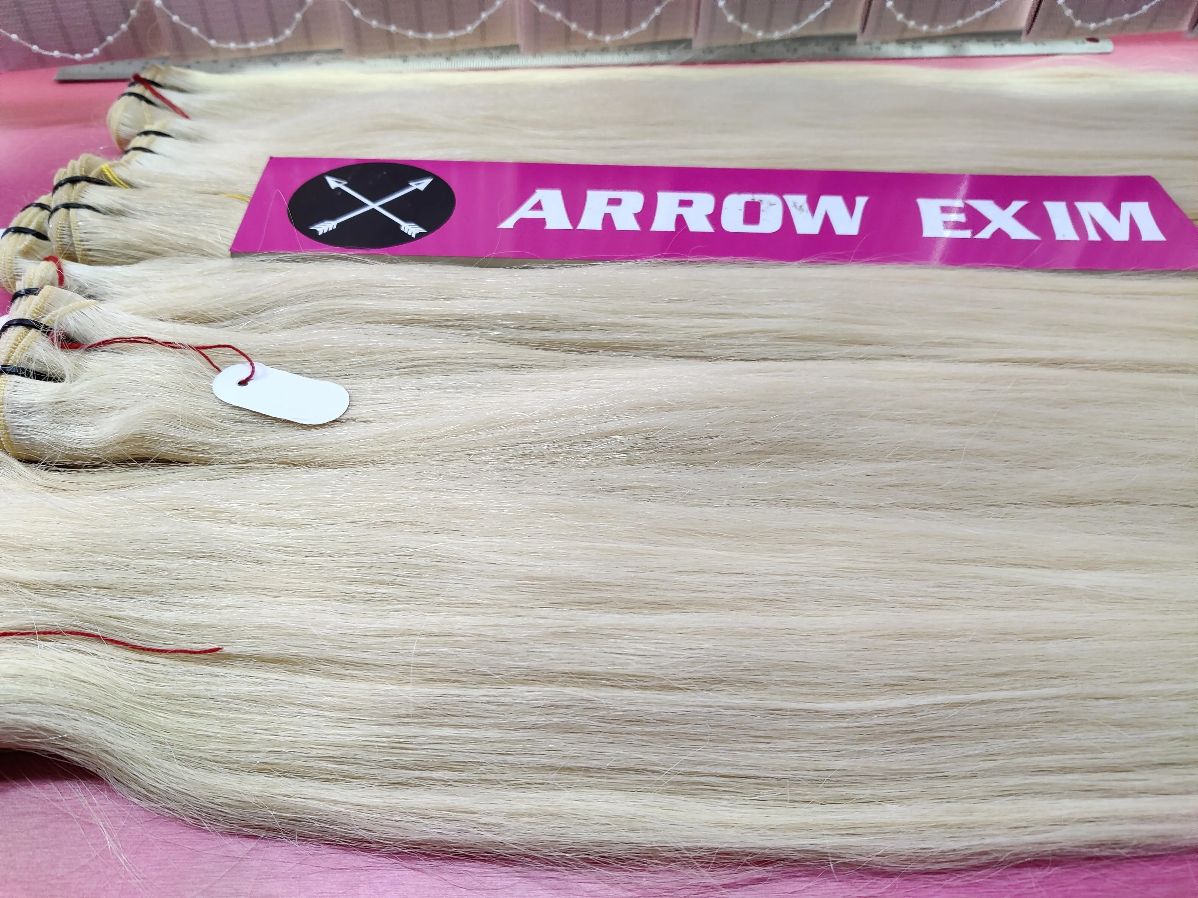 #613 Blonde Human Bundles Straight Blonde Extensions 100% Remy Weaves INDIAN Hair 100% Cuticle Aligned Hair Natural Black