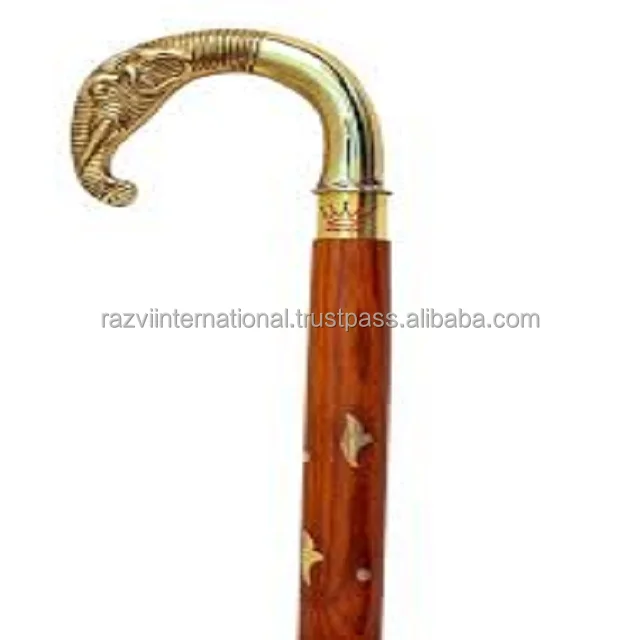 Elegant Handmade Metal Walking Stick