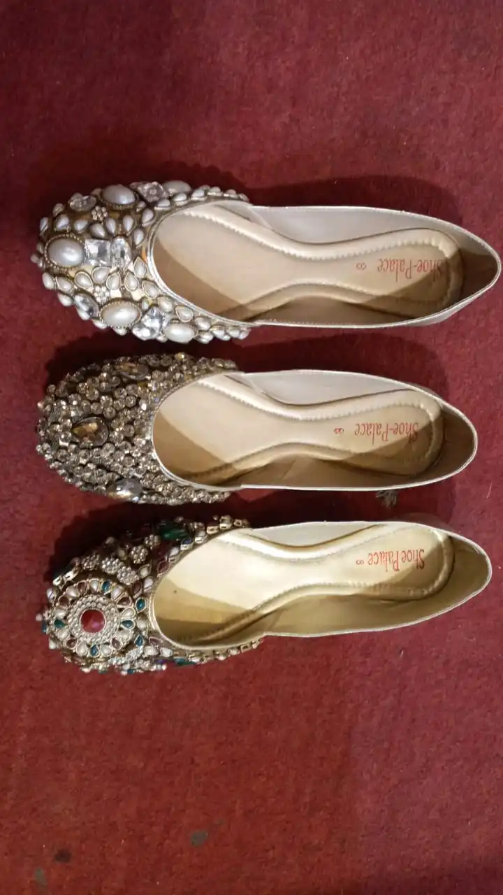 Ladies Khussa Shoes Fancy Khusa for Kids Indoor PK Flat,light Weight Mixed Colors IMPEXPO Khussey