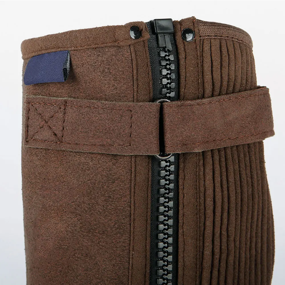 100% Top High Quality Half Chaps Horse Riding Chaps Cow Leather Equipment Genuine Leather Chaps For Men