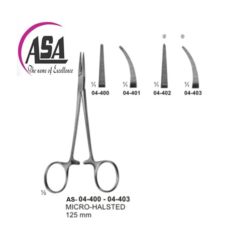 Micro-Halsted125mm delicate hemostatic forceps best quality