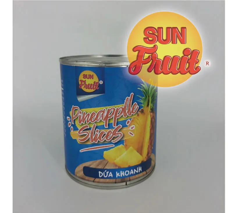 Wholesale Sunfruit Canned Pineapple Slices in light Syrup 360Gr