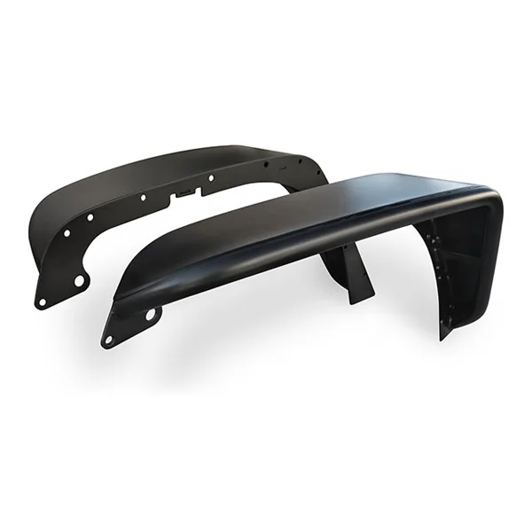 Poison Spyder Standard Width Steel Fender Flares Aluminum for 07-18 Jeep Wrangler JK