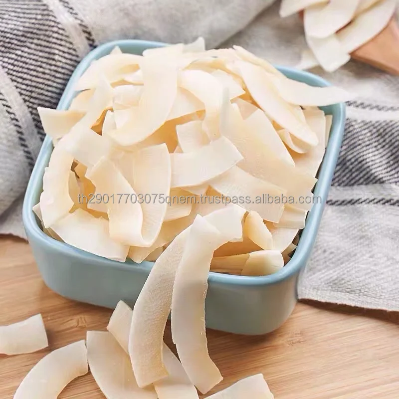 Crispy Coconut Chips 100% Natural Best Quality Product of Thailand