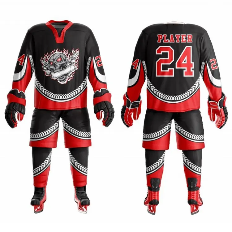 custom design make personalized your own team ice hockey jersey Professional high quality team hockey uniforms custom jerseydes