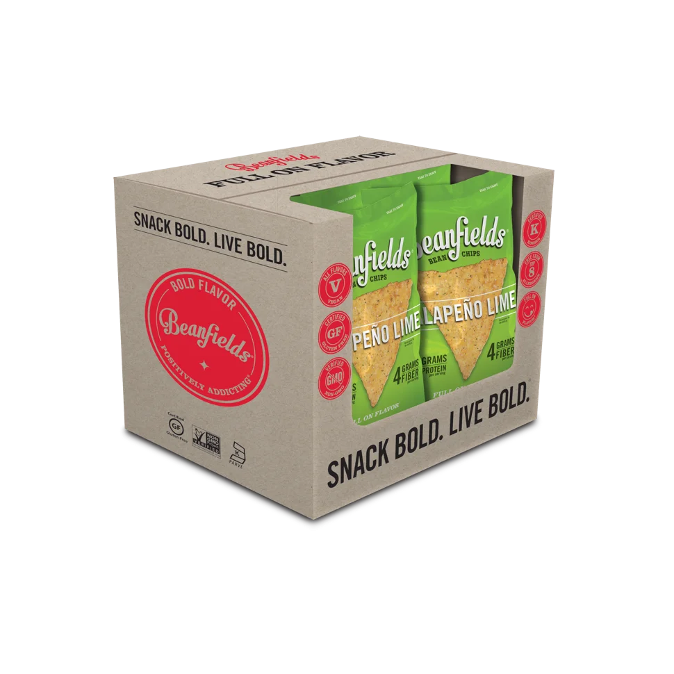 
Beanfields Jalapeno Lime Vegan Bean Chips 5.5oz Case 
