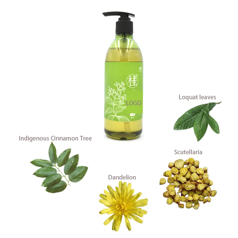 
OEM ODM Hair Vegan Herbal Hair Shampoo with pleasant smell indigenous cinnamon tree 