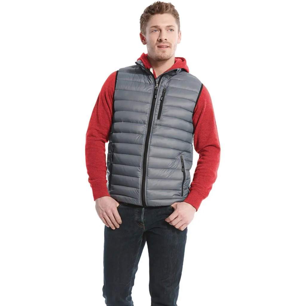 
Hot Selling Best Quality Quilted Down Waterproof Zipper Winter Sleeveless Jacket Black Puffer Men Vests with Multi Pockets 