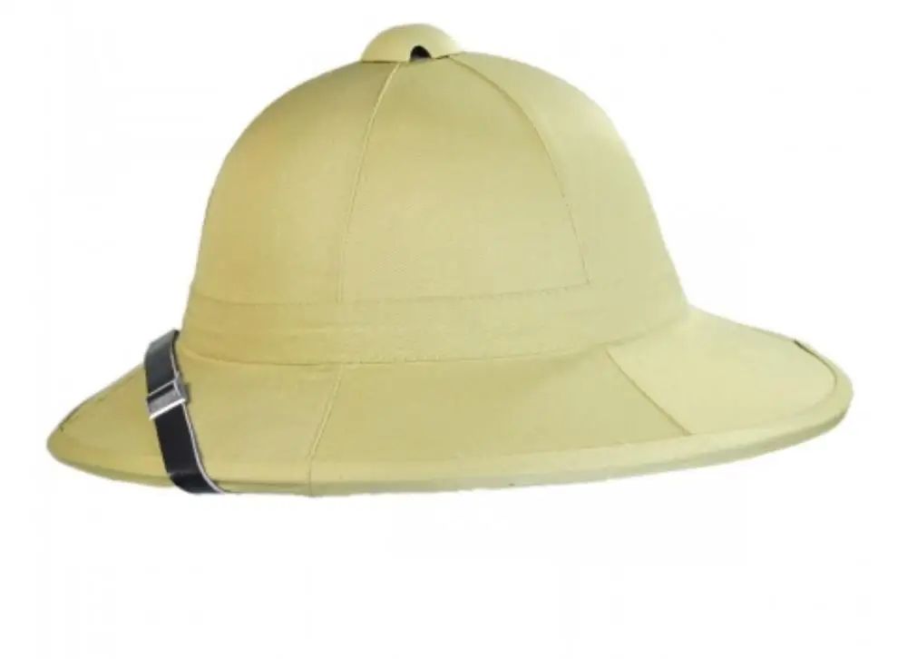 MALE style hat men WOLSELEY PITH HELMET from Vietnam designed white color handmade leather material fashion