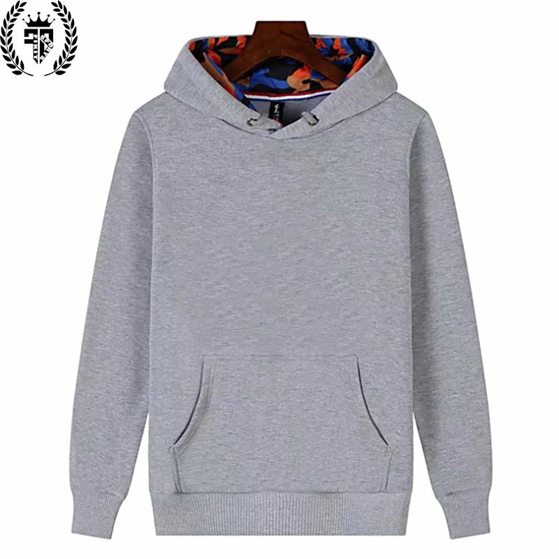 Wholesale Wool Pullover Men Hoodies Sweatshirt Terry hooded Sweatshirt