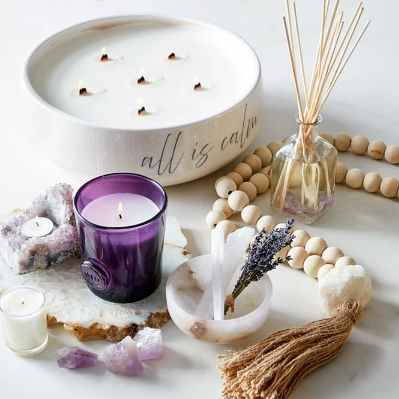 Handmade Mini Candle Maker Natural Soy Wax Gel Wax Pillar Shape Glass Candle Jar with Lid Wholesale Suppliers