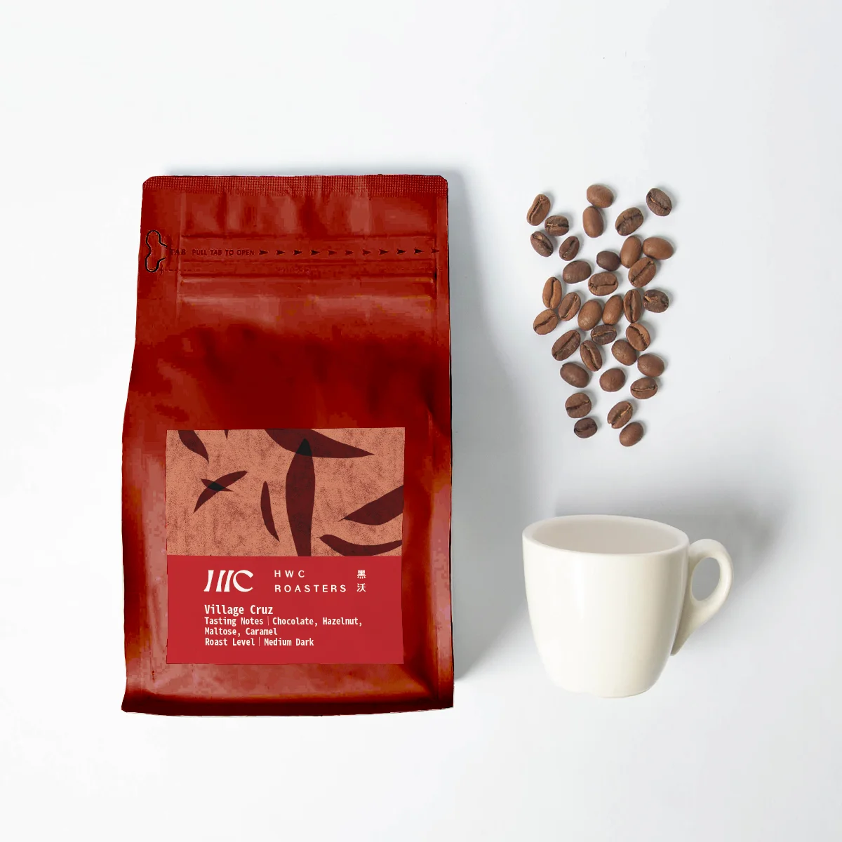 Good Sale Village Cruz HWC own estate arabica roast whole bean coffee with new design