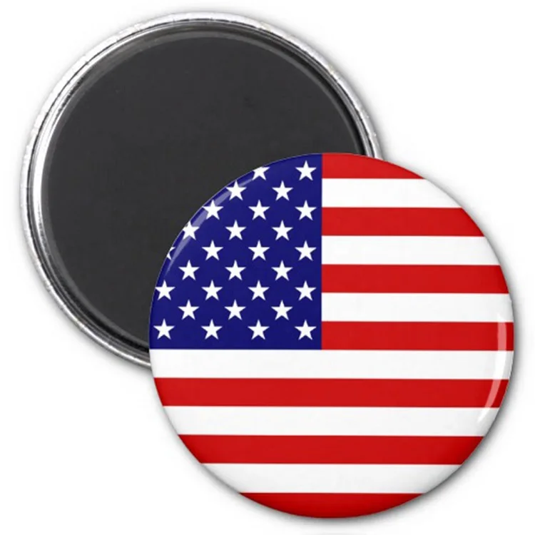 Custom Die Cut cheap round decoration magnetic sticker printing