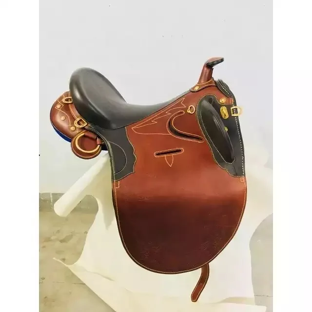 Heavy quality Leather Western Saddle Hand Carved Genuine Leather Western saddle