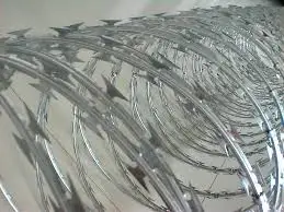 High security galvanized concertina  razor wire for outdoor garden houses security areas made in Turkiye galvanized razor wire