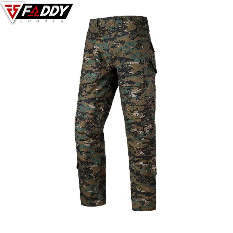 2021 Fishing Camping Tactical Hunting Pants Combat Army Military Rip stop Pant Climbing Outdoor Jungle Camo Design Multi Pockets