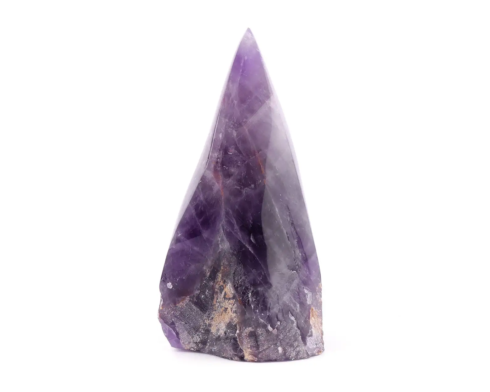 BEAUTIFUL AMETHYST NATURAL CRYSTAL POINT / SEMI POLISHED AMETHYST POINT TOWER / PREMIUM QUALITY LARGE AMETHYST RAW CRYSTAL POINT