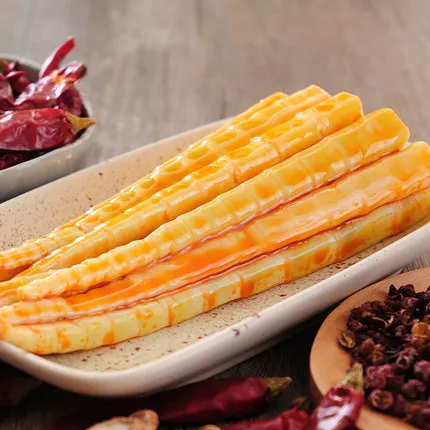 Зеленая еда, мгновенные закуски, еда, Бамбуковая стрельба с маринованным перцем