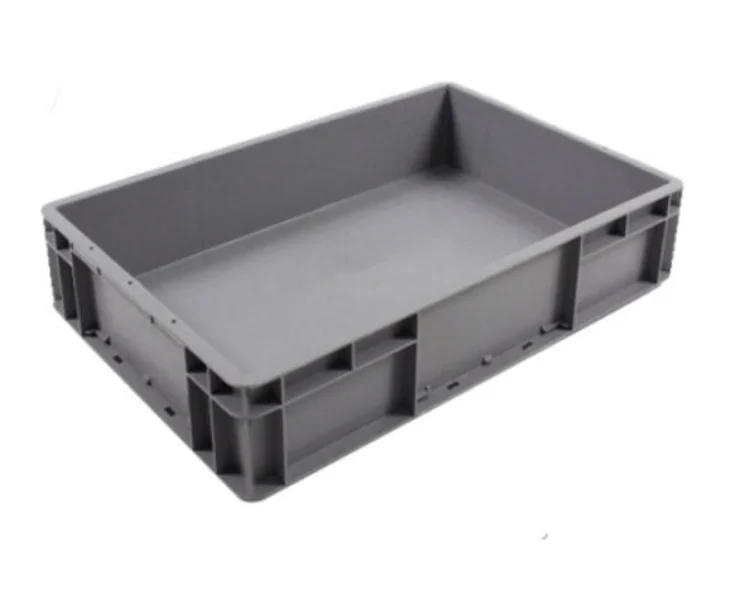 Custom Logo Solid Industrial Crates Hard Plastic Boxes PP Short Storage Containers Plastic Packaging Containers