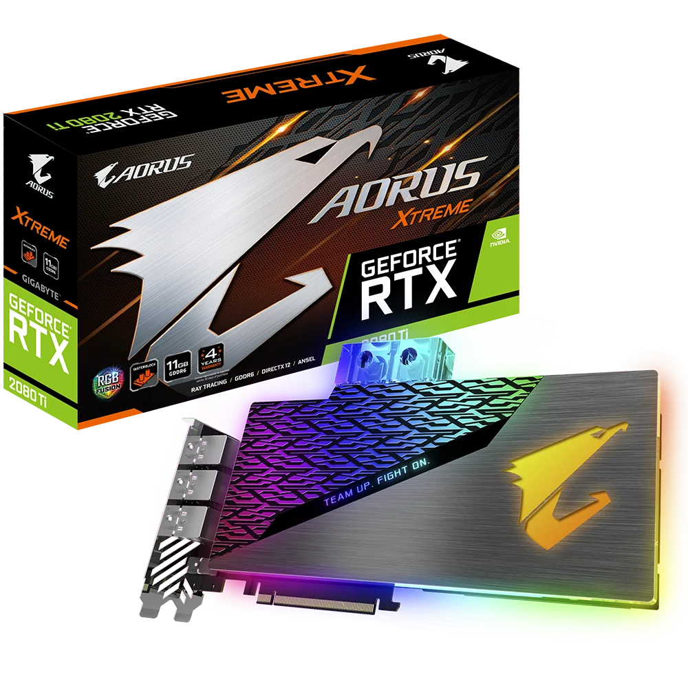 Видеокарта GeForce RTX 2080 Ti XTREME WATERFORCE WB 11G в наличии