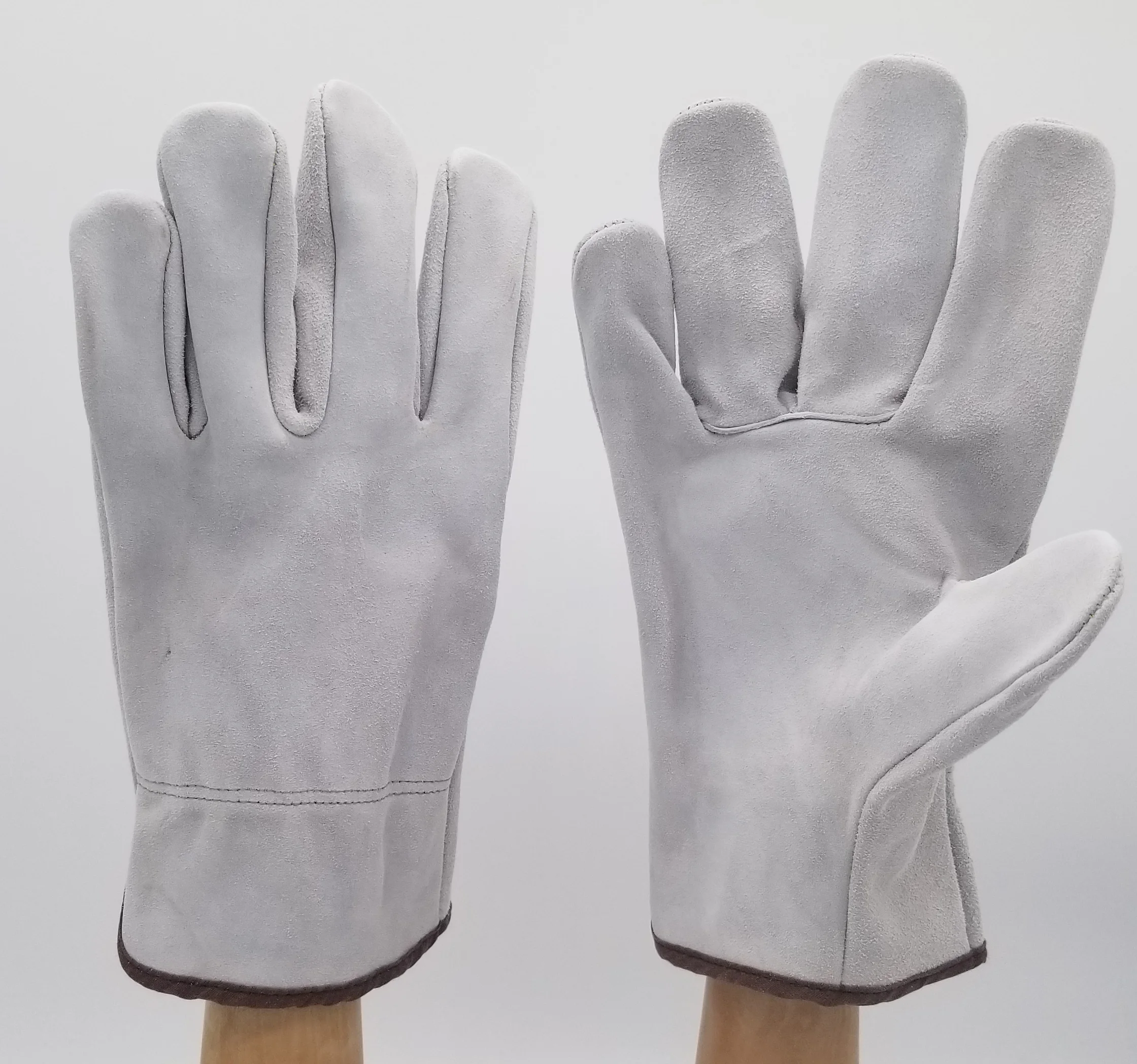 Cow Split Leather Driving Safety Working Gloves high Grade Driving Gloves construction driver gloves