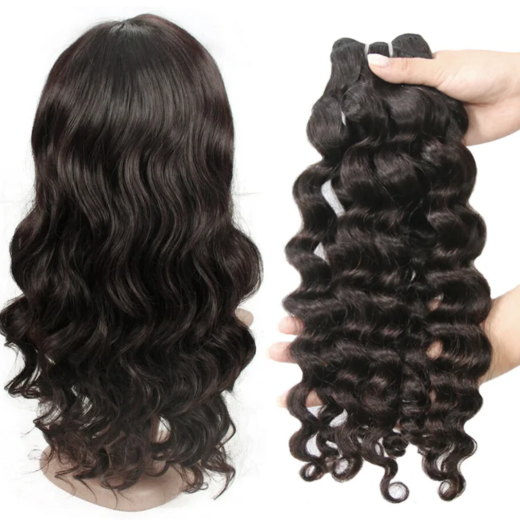 Wholesale raw virgin indian loose wave Frontal HD lace front wig brazilian 13x4 13x5 13x6