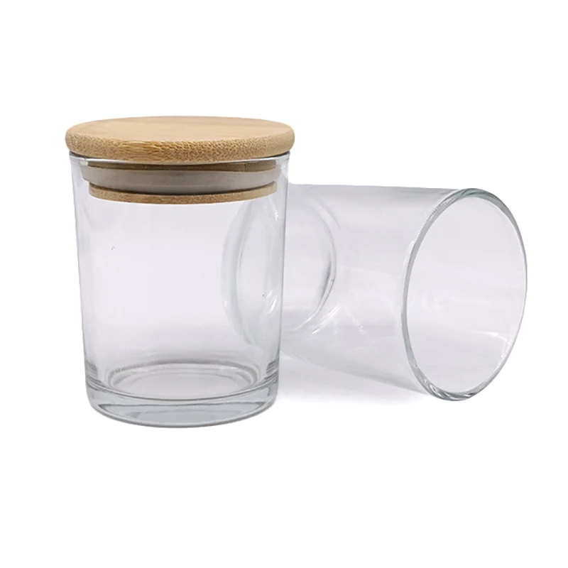 Unique Quality Of Clear Glass Candle Jars Glass Jars Candle Container Christmas Candle Jars With Glass Lid Home Lightning Decor