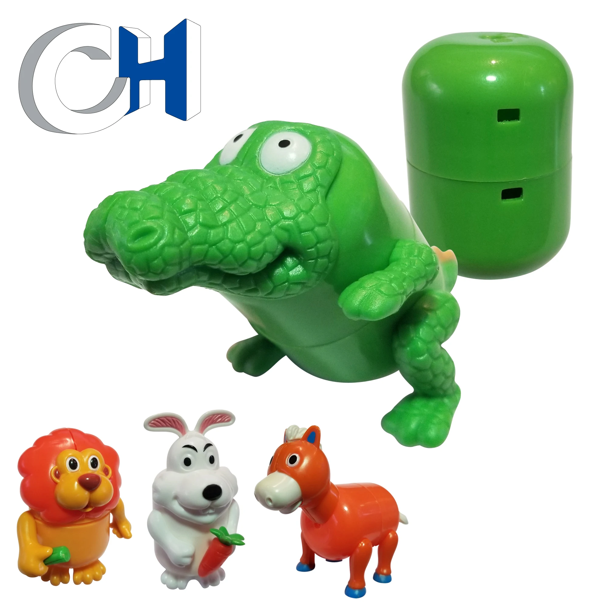Factory price Funny Multicolor plastic Animal toys in capsule