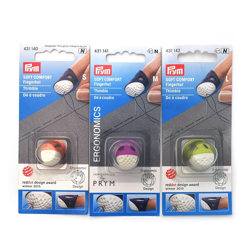 Prym Sewing Supplies Ergonmic Plastic Sewing Thimble Finger Protector Handicraft Tools