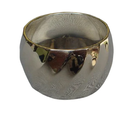 Handcrafted Metal Napkin Ring for Wedding Centerpieces Nickel Farmhouse Napkin Holder Rings