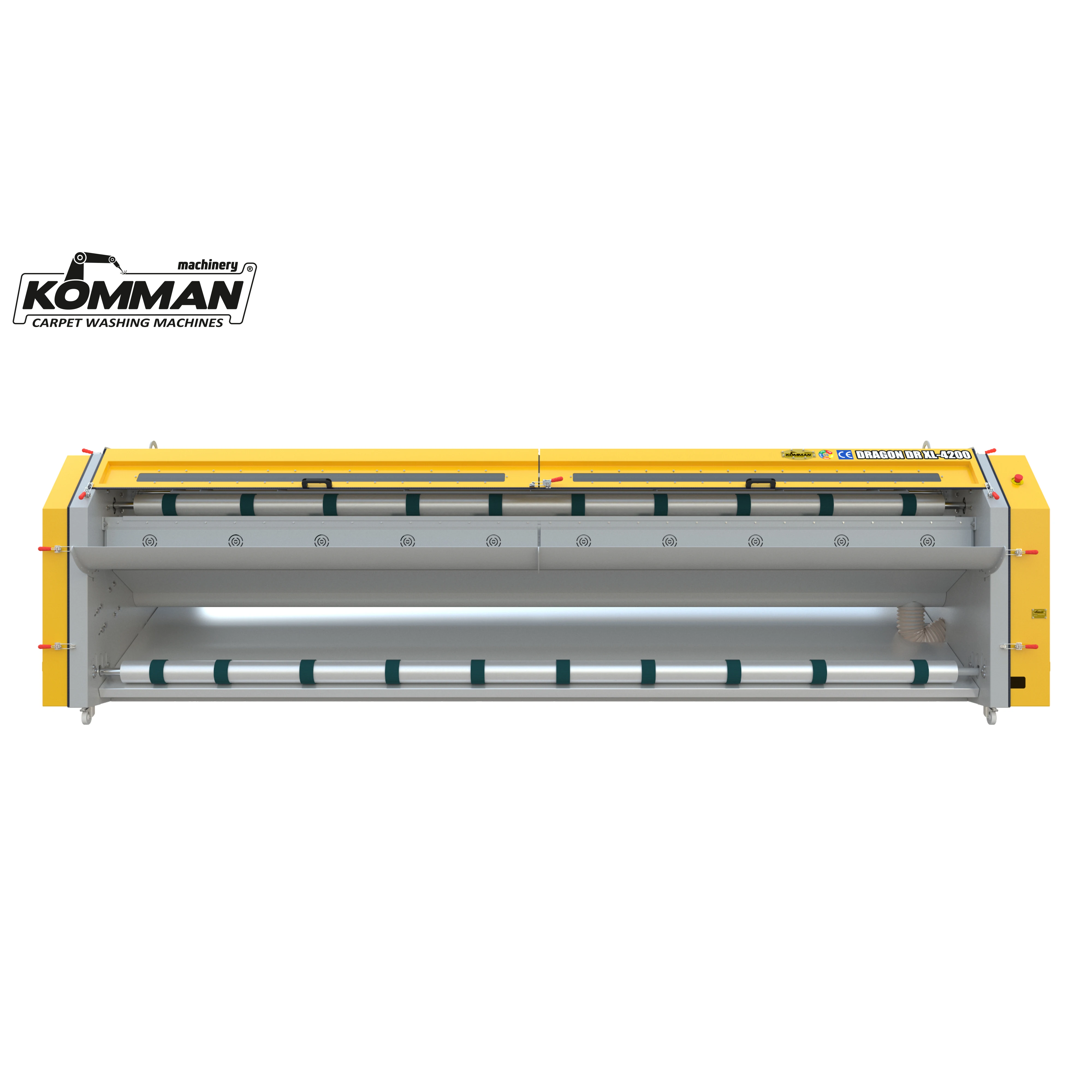 
Automatic Industrial Carpet/Rug Dusting Machine- Commercial Rug Duster. 4.20 meters conveyor surface 