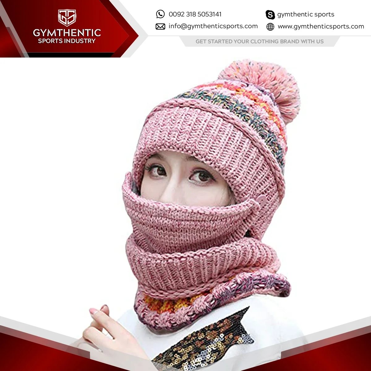 Autumn Winter Rabbit Fur Beret Beanie Cap Old Women Lady New Two Layer Knitted Warm Hat with Pearls Flower