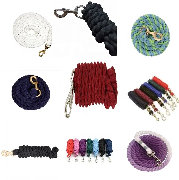 Heavy Duty Cotton Horse Leashes Horse Riding Equestrian Lead Rope