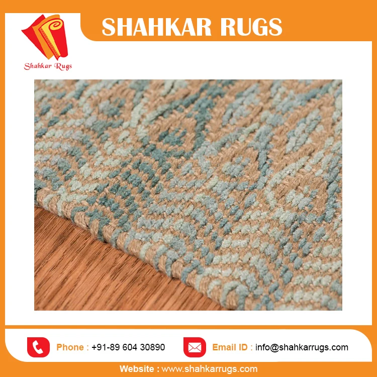 Printed Rugs for Living Room Persian Carpet Flat Weave Carpet Bulk Supplier of Modern Adult Plush Rectangle Jute & Art Silk