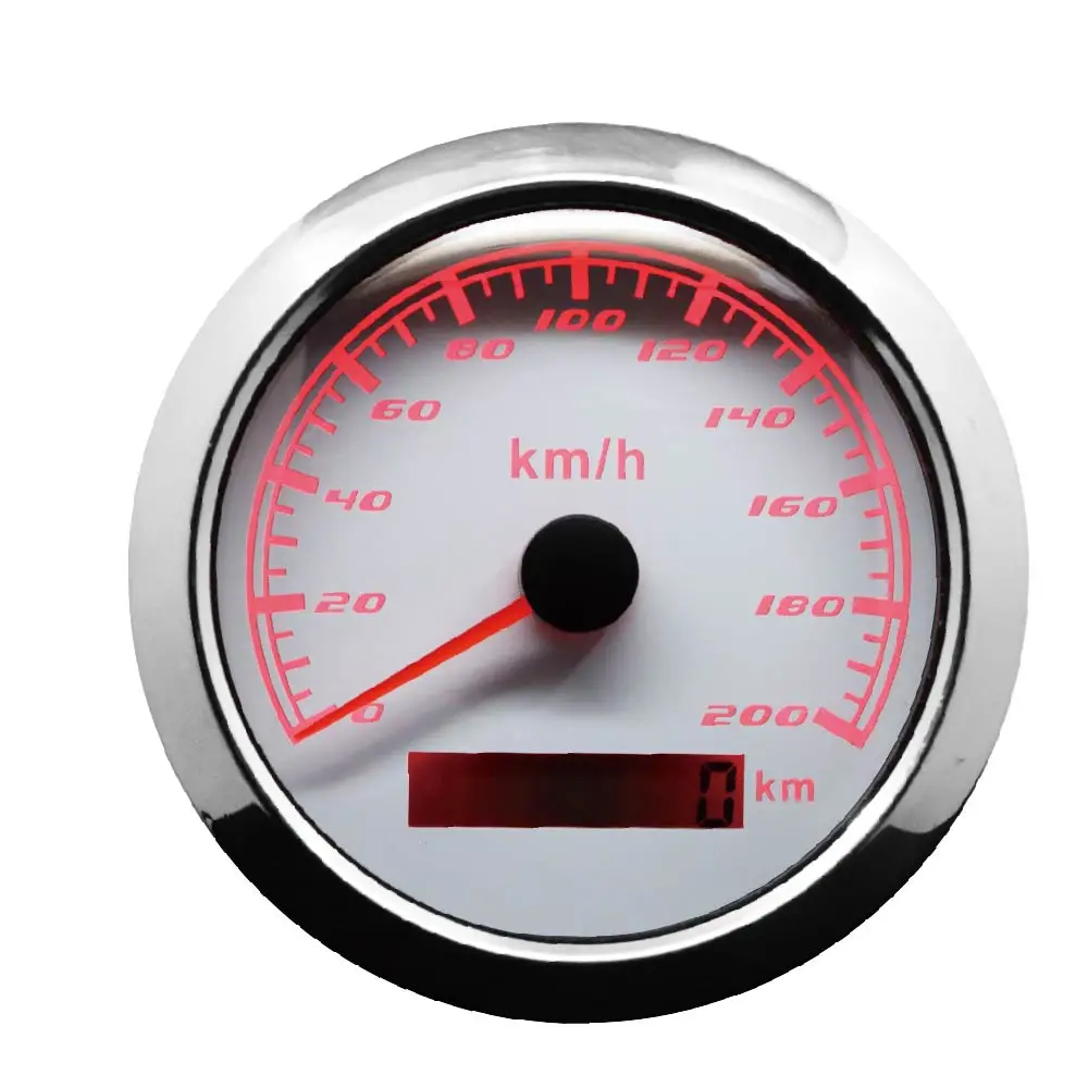 Спидометр PROSPORT SWM series, водонепроницаемый GPS-датчик из нержавеющей стали 316, 85 мм, 12 В, 24 В, С противотуманной светодиодной подсветкой